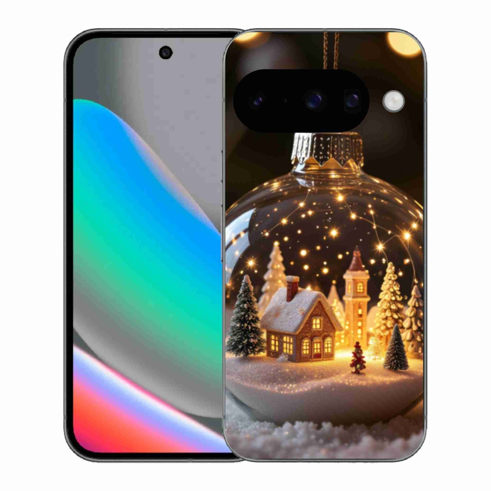 Gelový kryt mmCase na Google Pixel 10 - vánoční koule 3