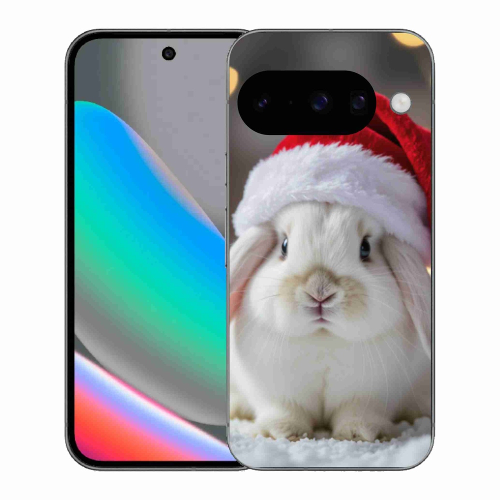 Gelový kryt mmCase na Google Pixel 10 - vánoční králík