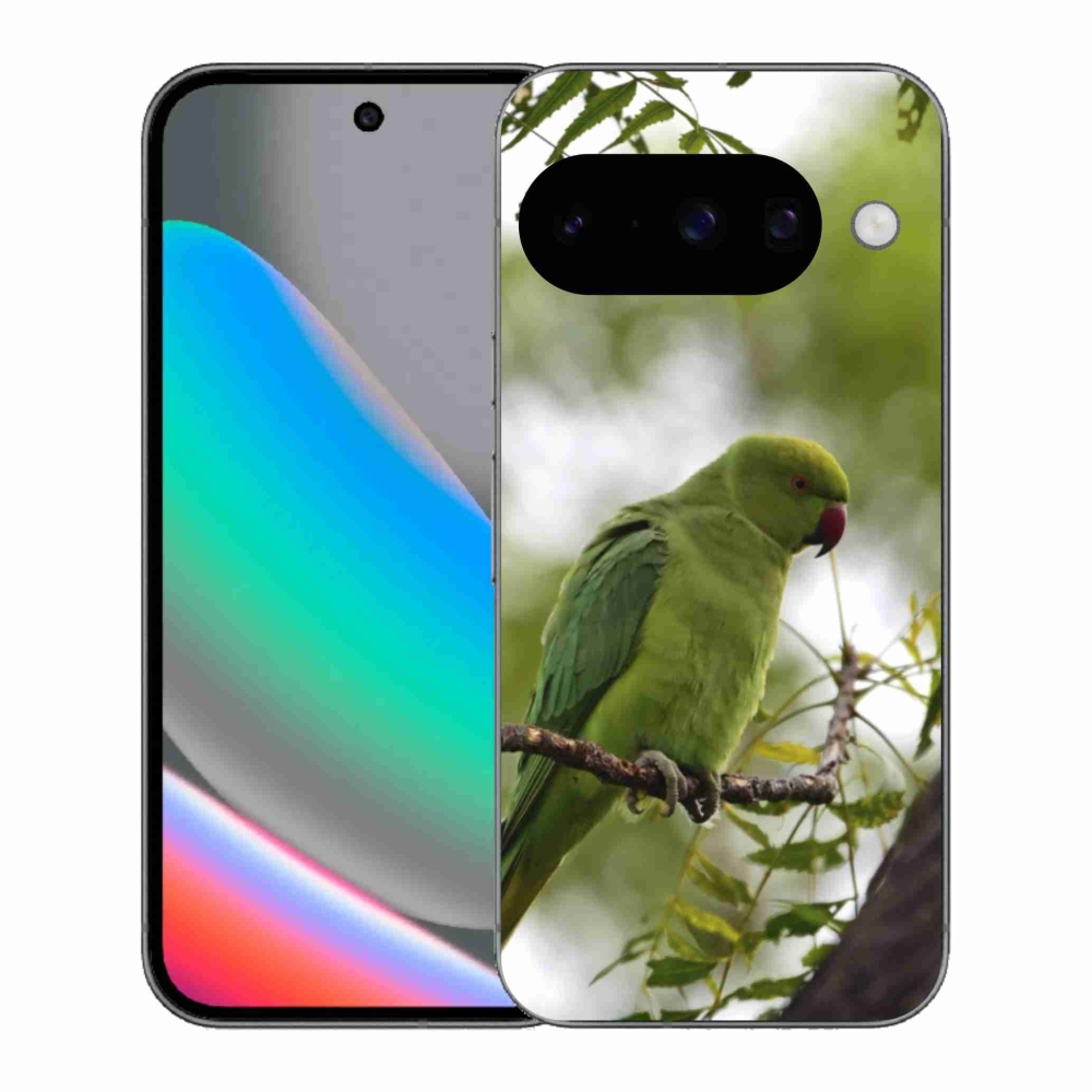 Gelový kryt mmCase na Google Pixel 10 - zelený papoušek