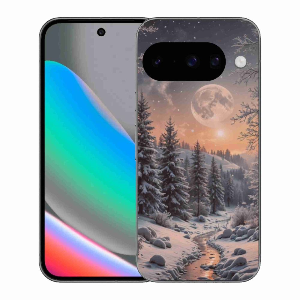 Gelový kryt mmCase na Google Pixel 10 - zimní krajina 2
