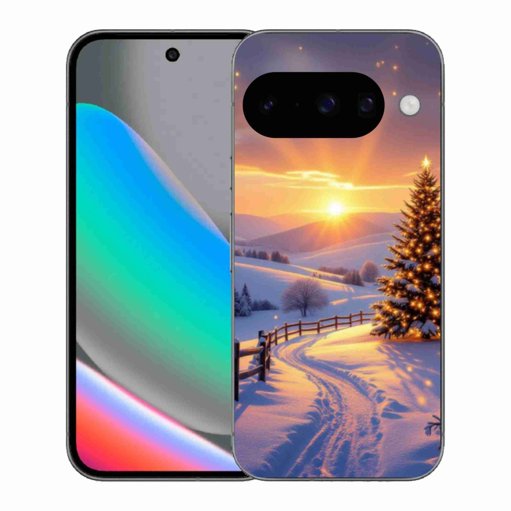 Gelový kryt mmCase na Google Pixel 10 - zimní krajina