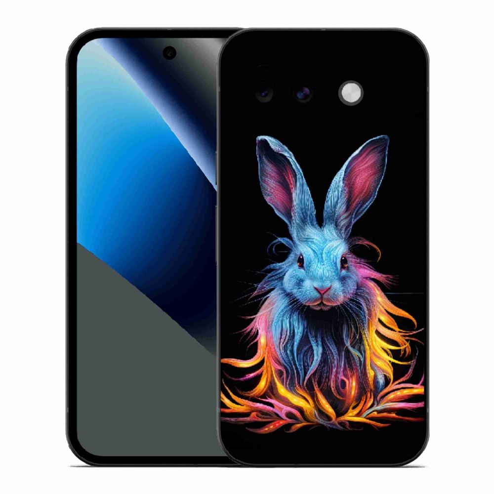 Gelový kryt mmCase na Google Pixel 10a - abstraktní zajíc