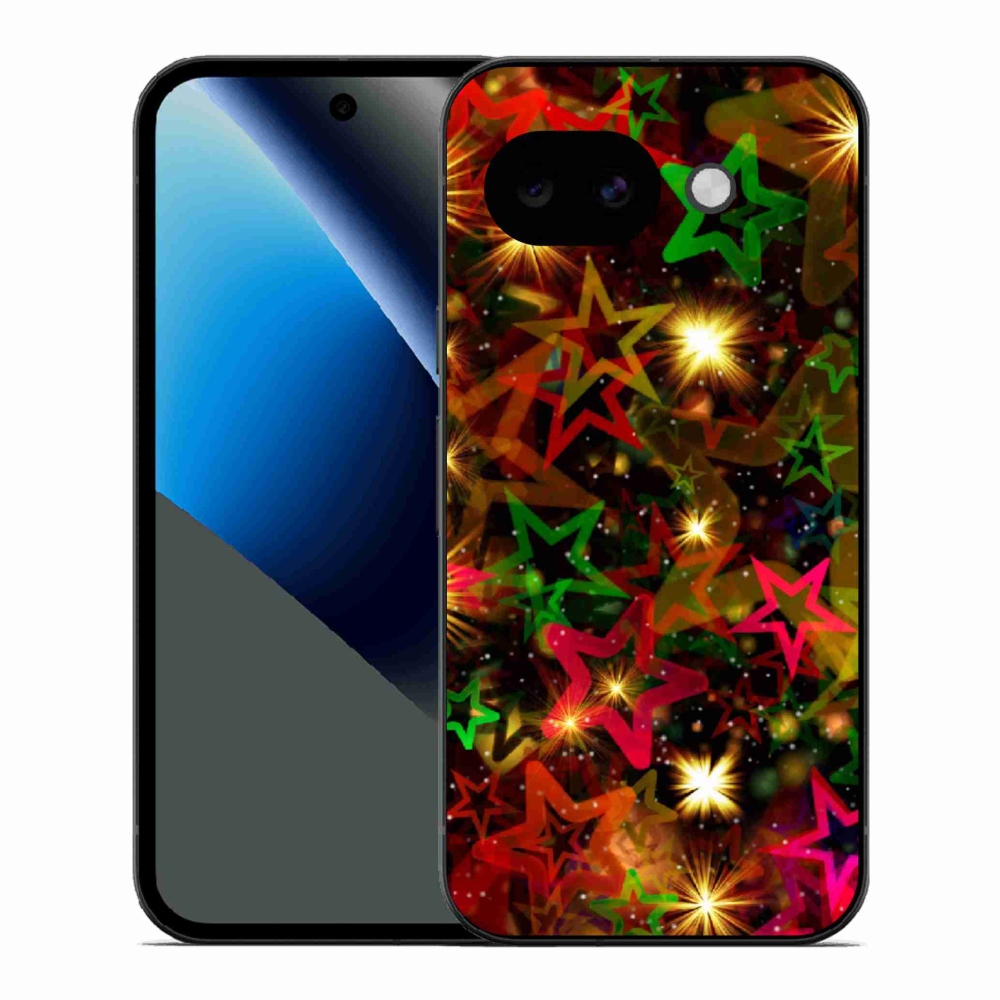 Gelový kryt mmCase na Google Pixel 10a - barevné hvězdičky