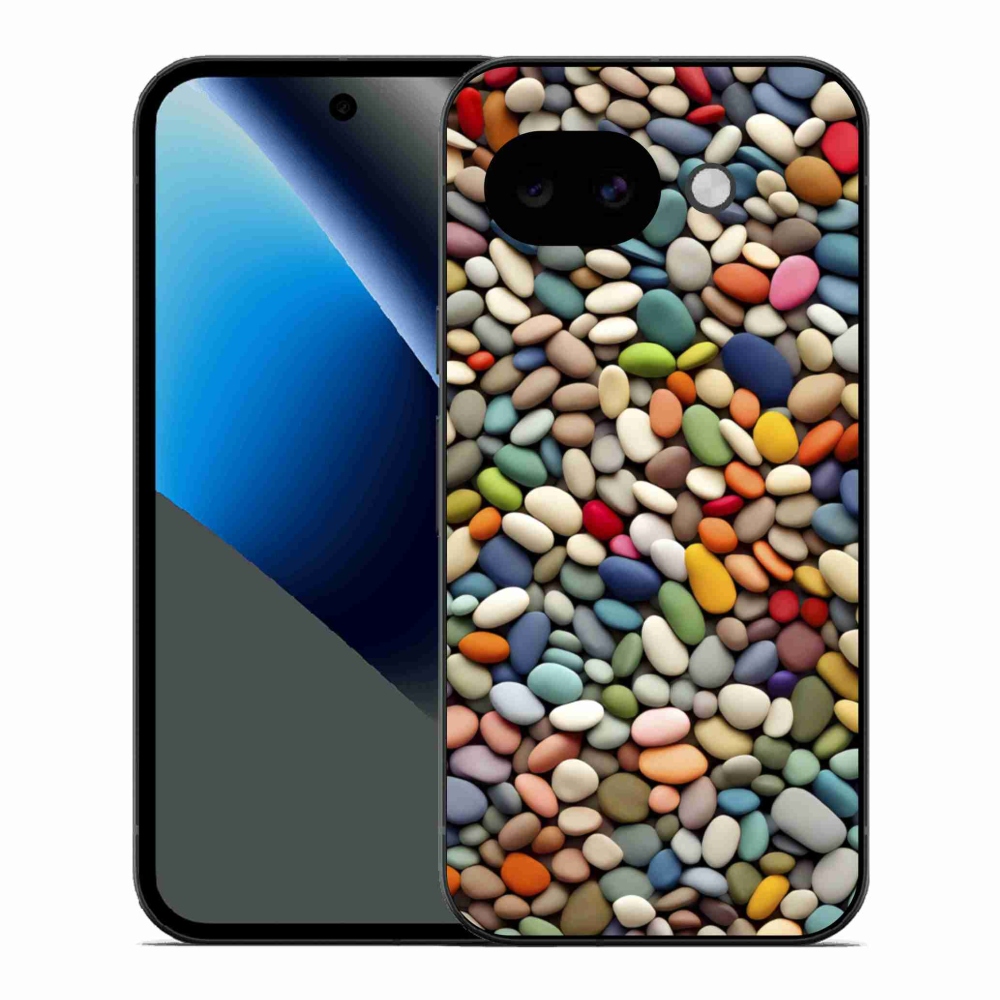 Gelový kryt mmCase na Google Pixel 10a - barevné kamínky 2