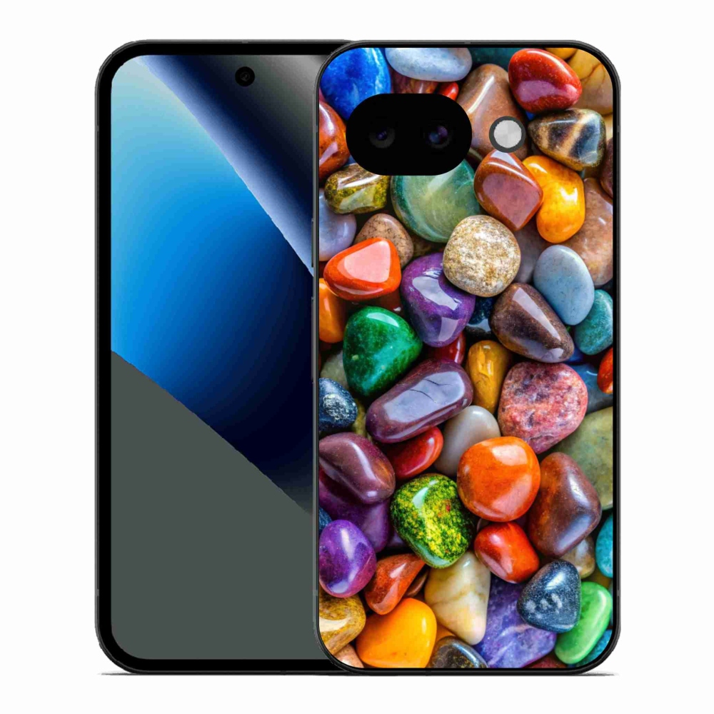 Gelový kryt mmCase na Google Pixel 10a - barevné kamínky