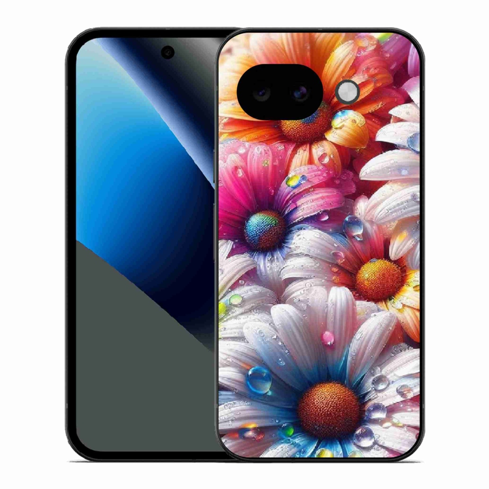 Gelový kryt mmCase na Google Pixel 10a - barevné kopretiny