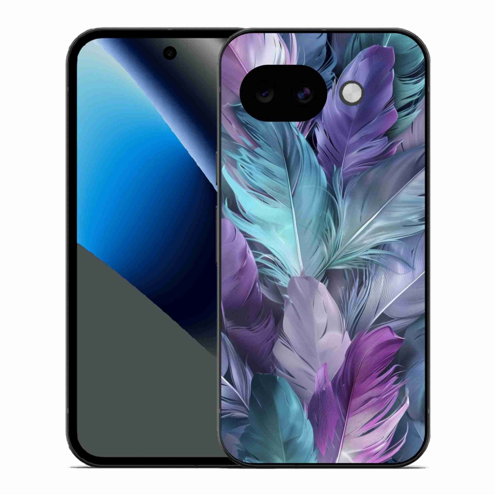 Gelový kryt mmCase na Google Pixel 10a - barevné peří 2