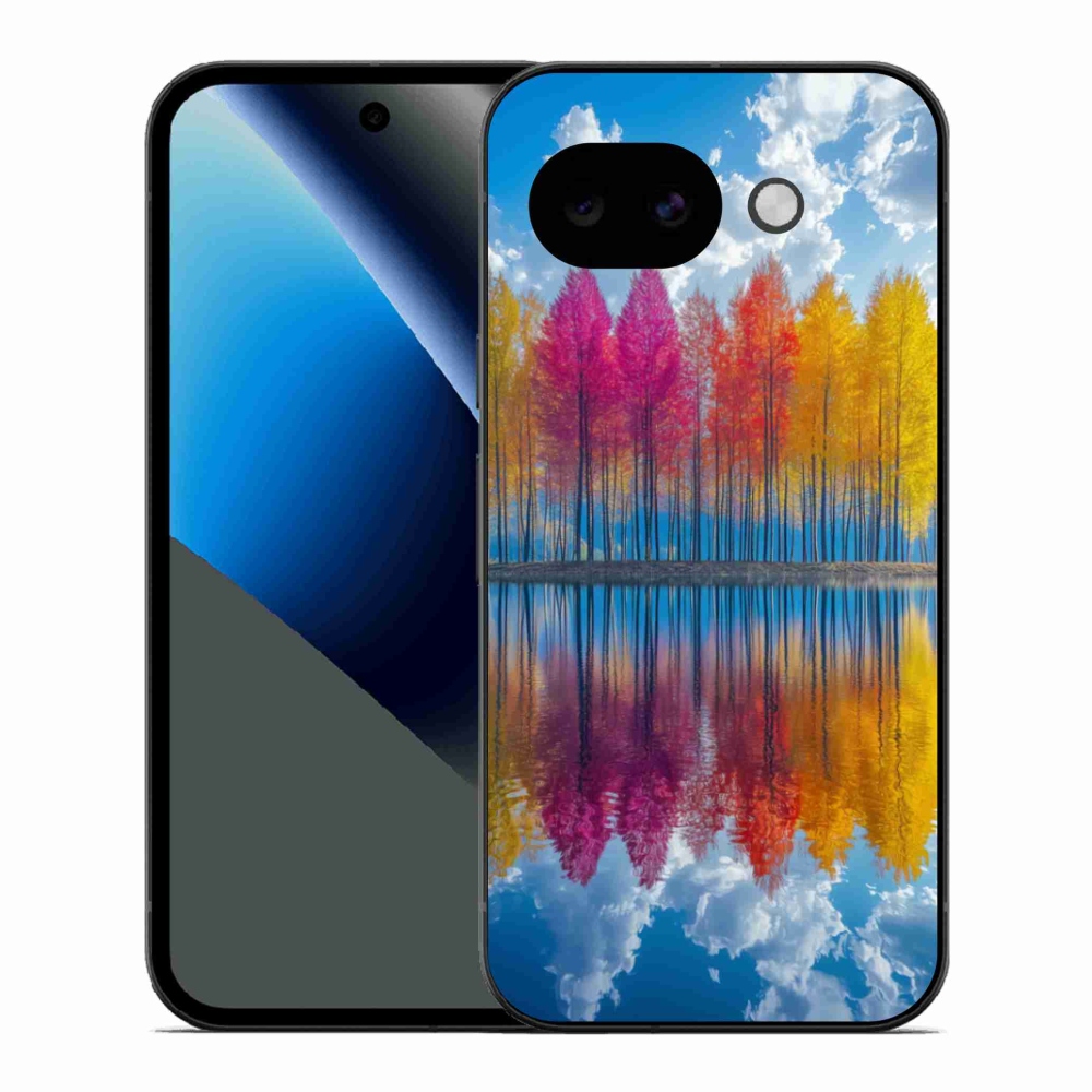 Gelový kryt mmCase na Google Pixel 10a - barevné stromy