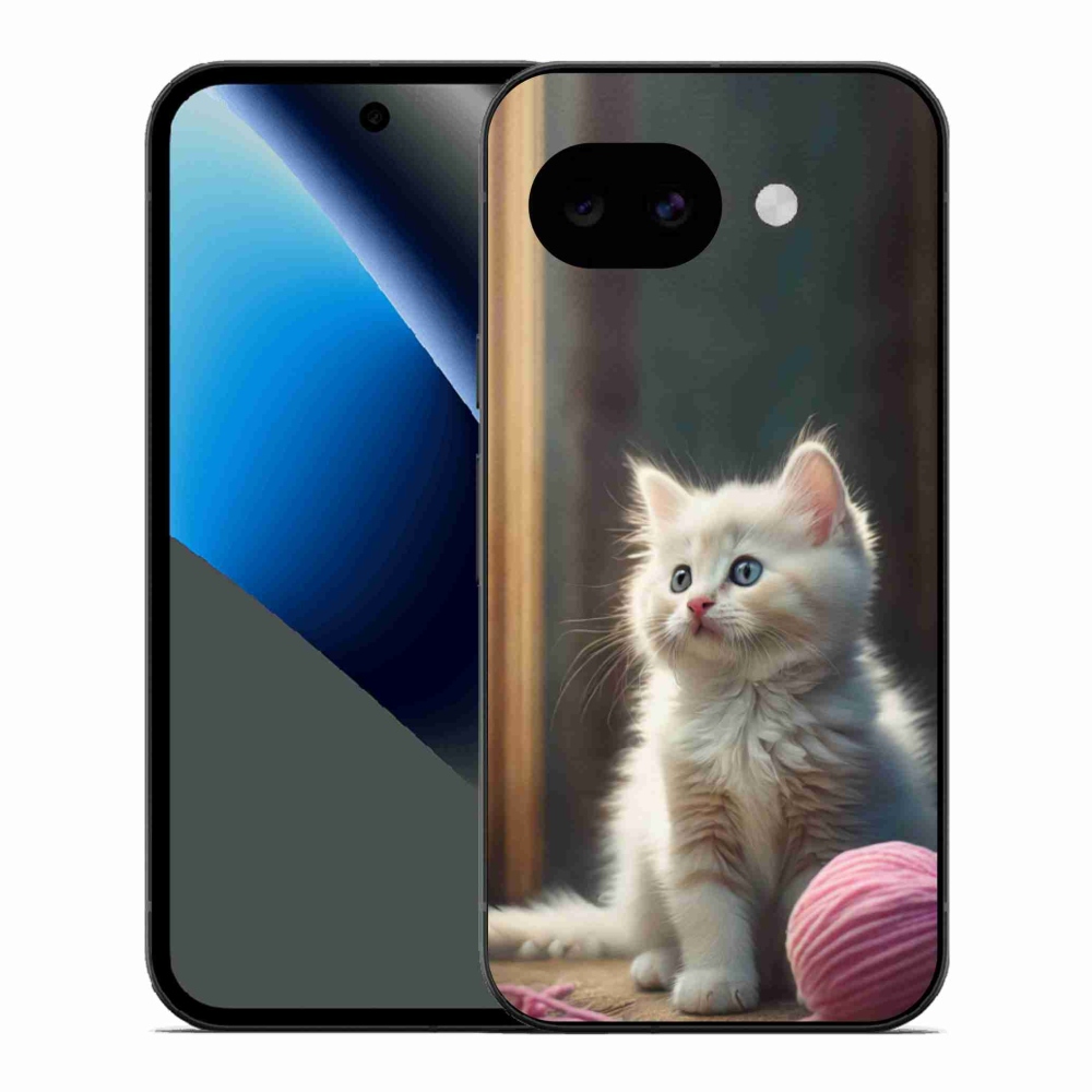 Gelový kryt mmCase na Google Pixel 10a - bílé kotě 2