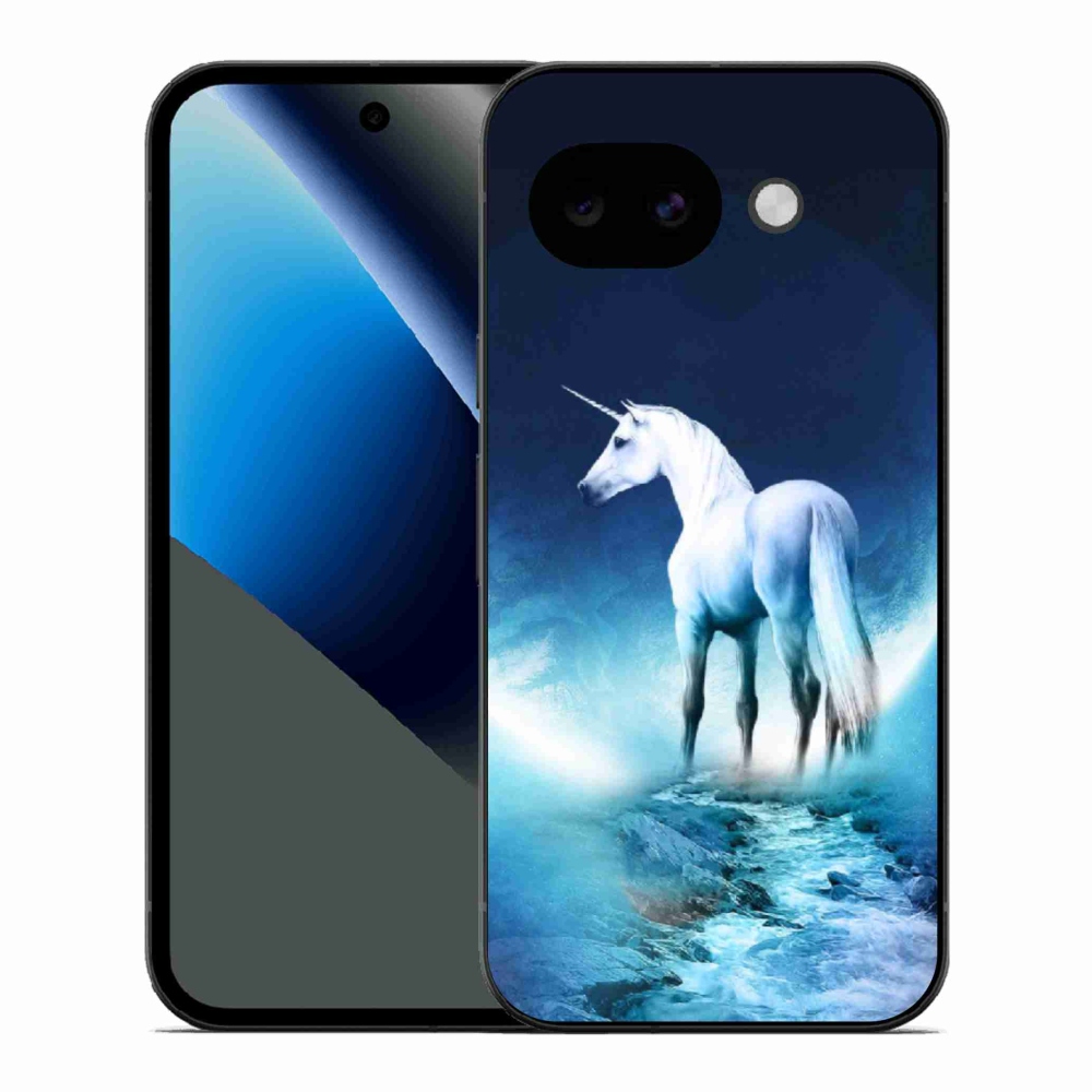 Gelový kryt mmCase na Google Pixel 10a - bílý jednorožec