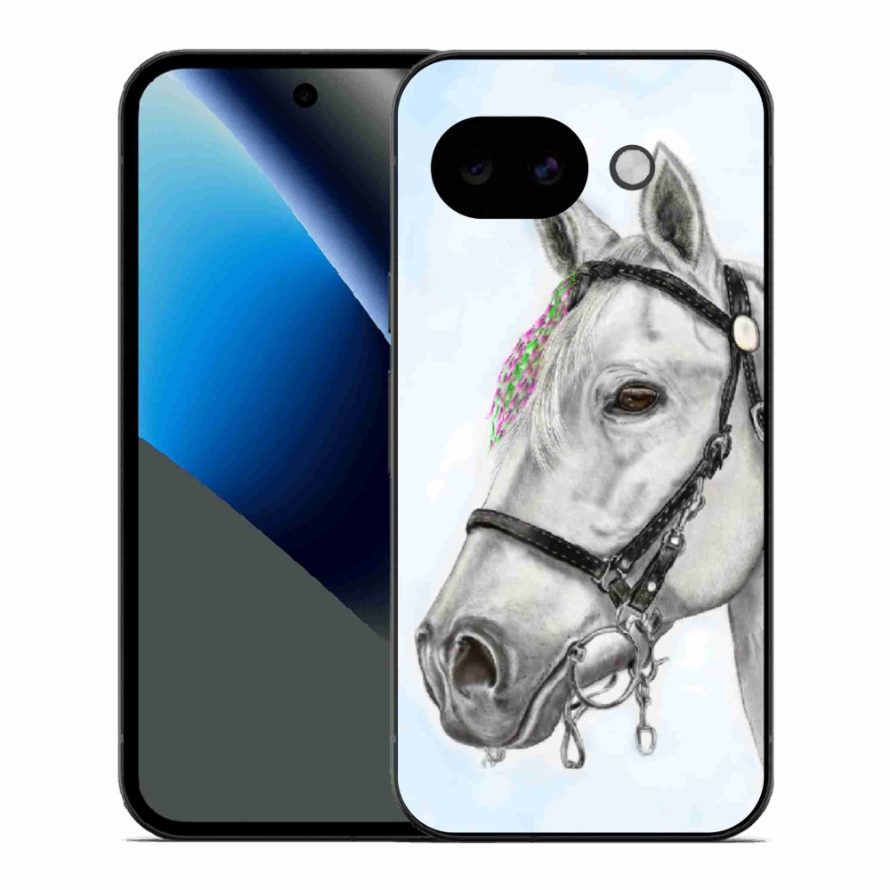 Gelový kryt mmCase na Google Pixel 10a - bílý kůň 1