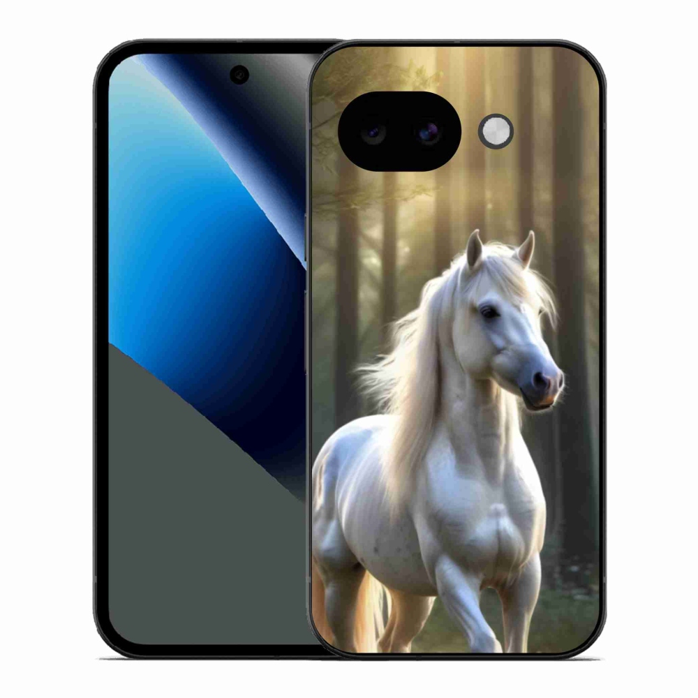 Gelový kryt mmCase na Google Pixel 10a - bílý kůň 3