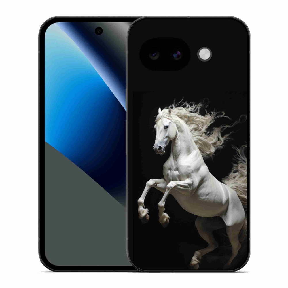 Gelový kryt mmCase na Google Pixel 10a - bílý kůň 4