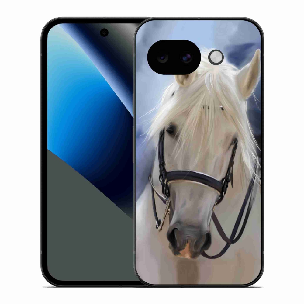 Gelový kryt mmCase na Google Pixel 10a - bílý kůň