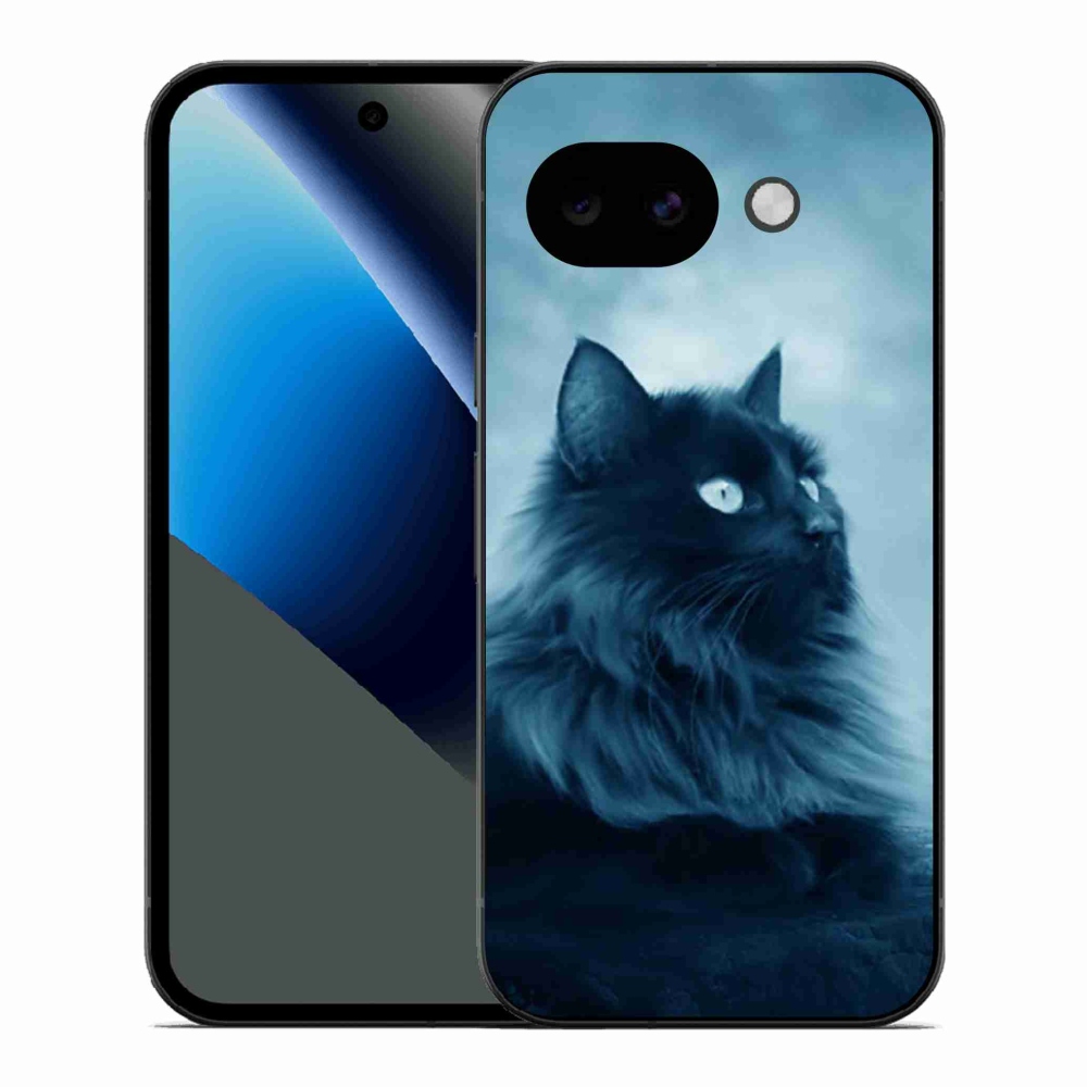 Gelový kryt mmCase na Google Pixel 10a - černá kočka 1