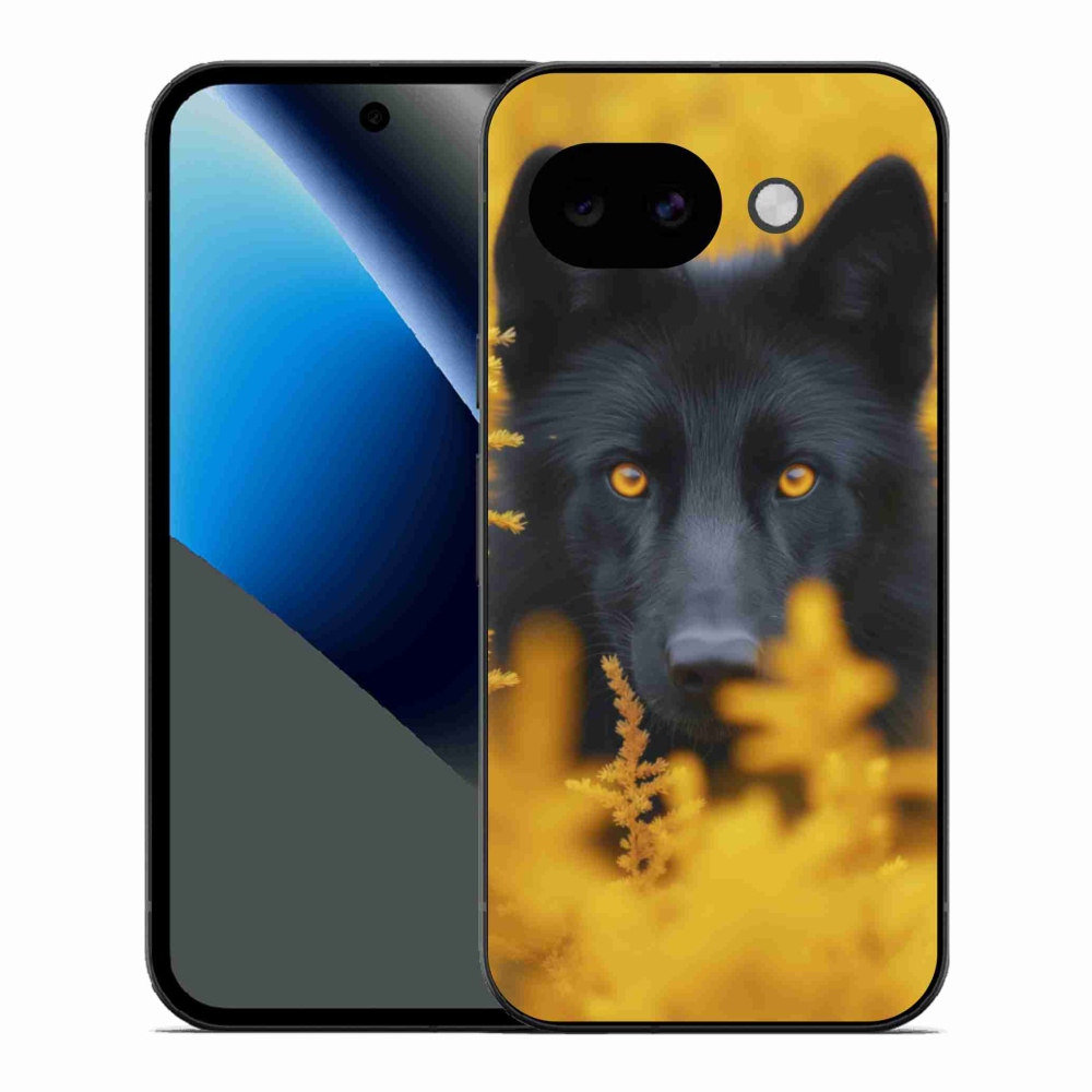 Gelový kryt mmCase na Google Pixel 10a - černý vlk 2