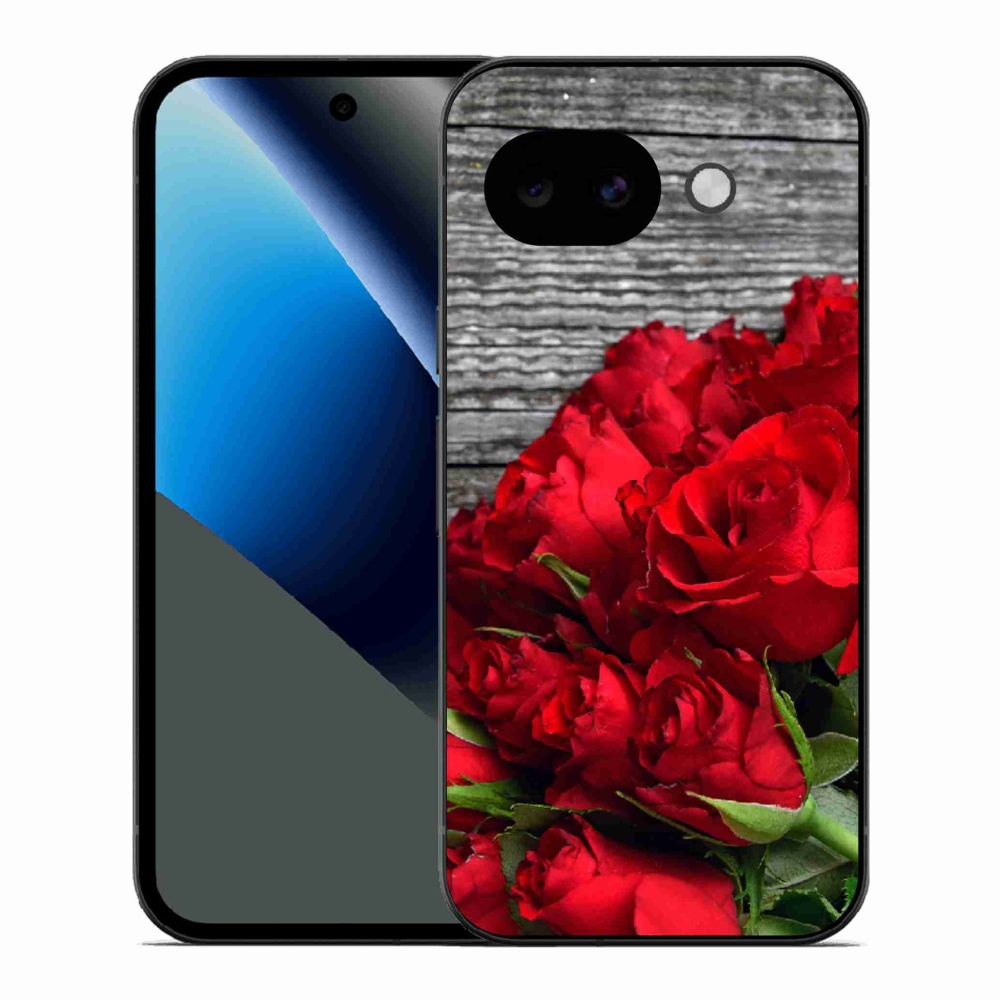 Gelový kryt mmCase na Google Pixel 10a - červené růže