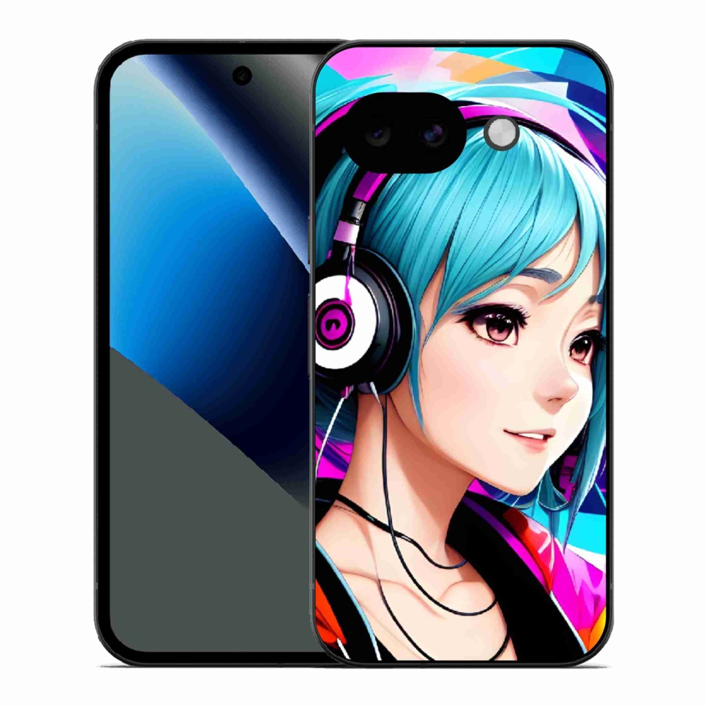 Gelový kryt mmCase na Google Pixel 10a - dívka se sluchátky