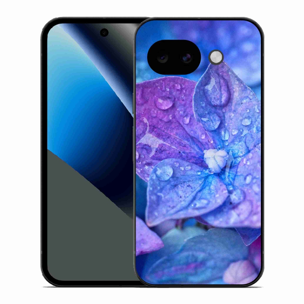 Gelový kryt mmCase na Google Pixel 10a - fialový květ