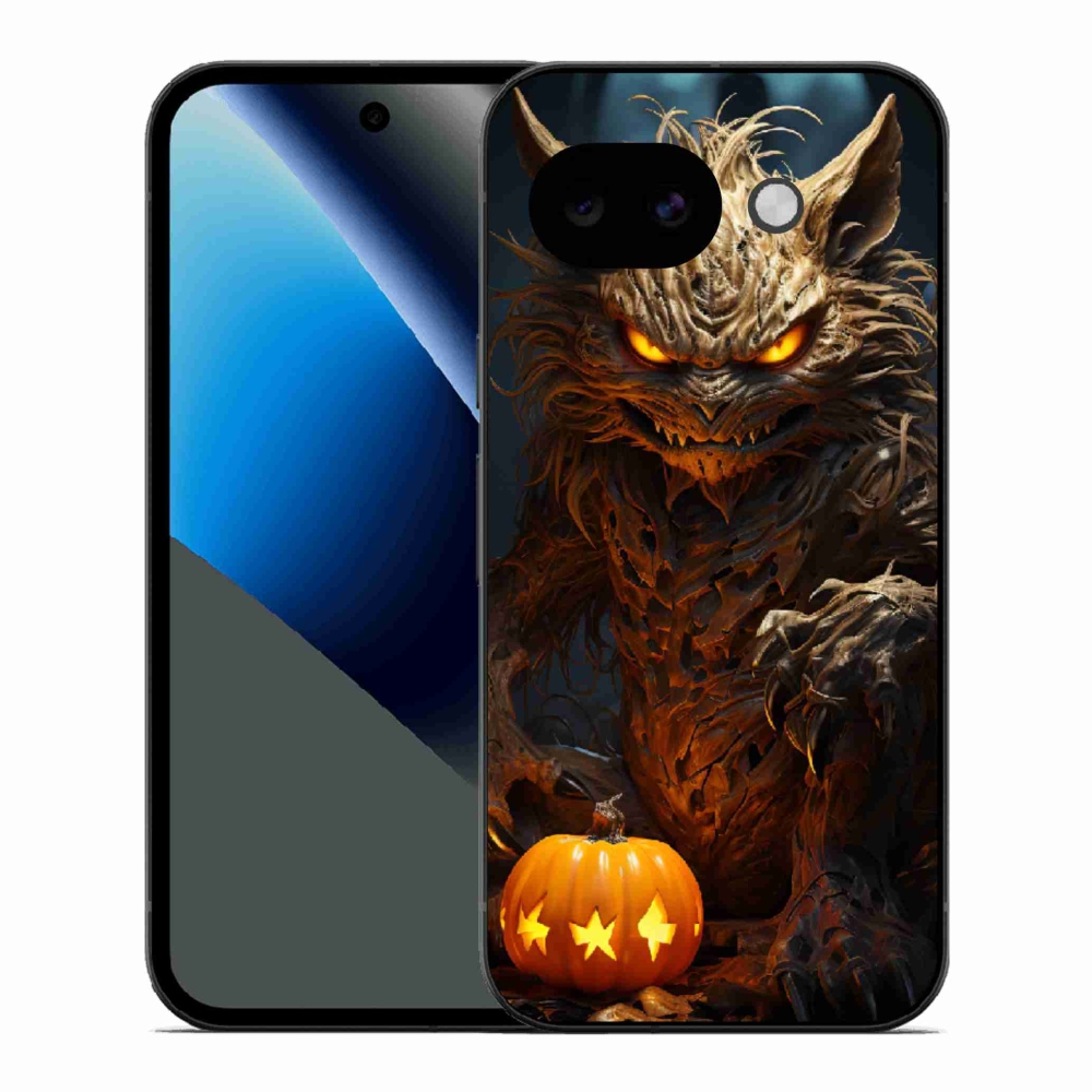 Gelový kryt mmCase na Google Pixel 10a - halloweenská příšera