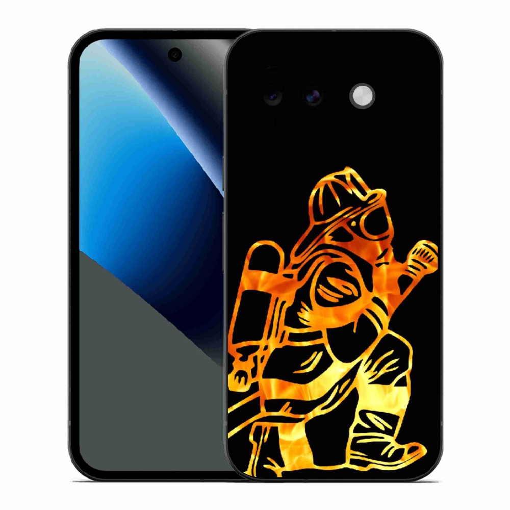 Gelový kryt mmCase na Google Pixel 10a - hasič 1