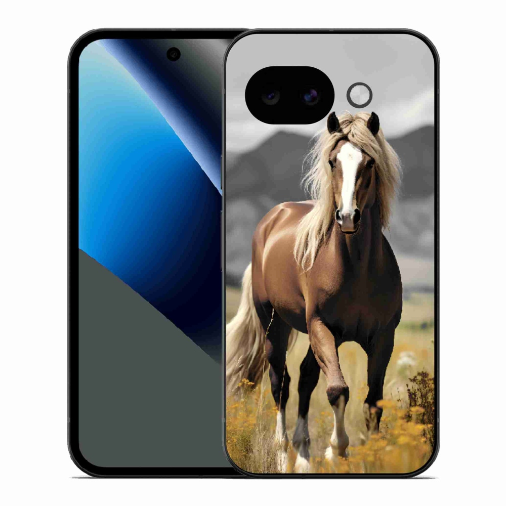 Gelový kryt mmCase na Google Pixel 10a - hnědý kůň 1