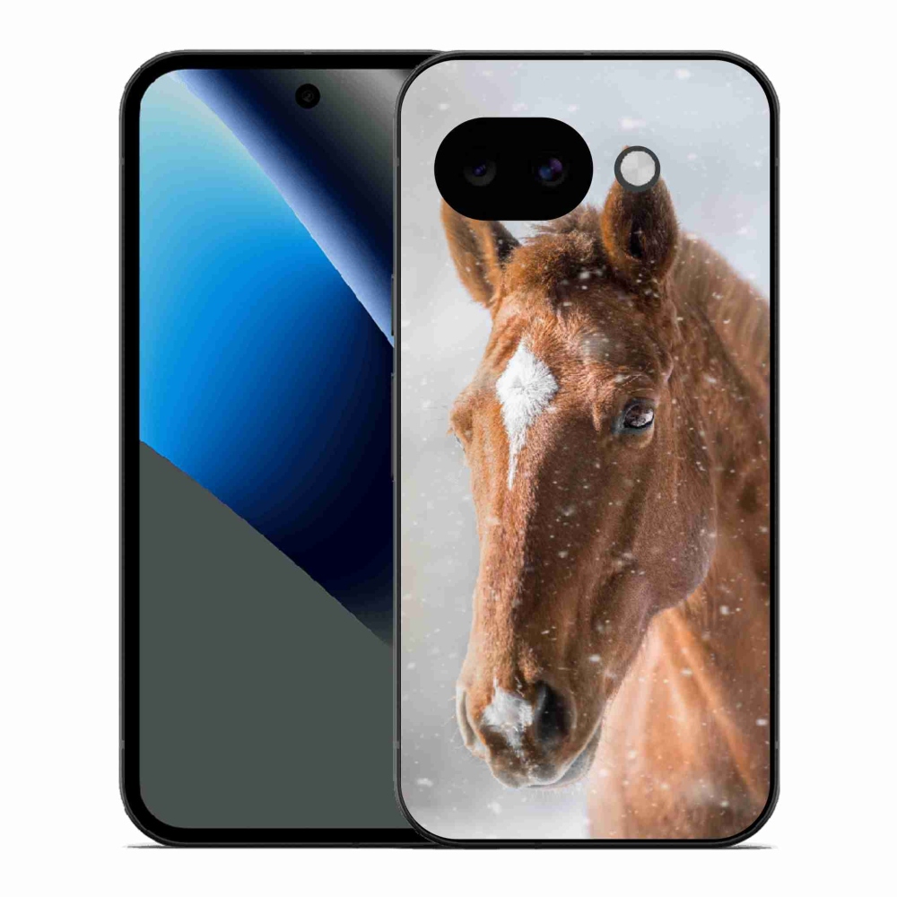 Gelový kryt mmCase na Google Pixel 10a - hnědý kůň 2