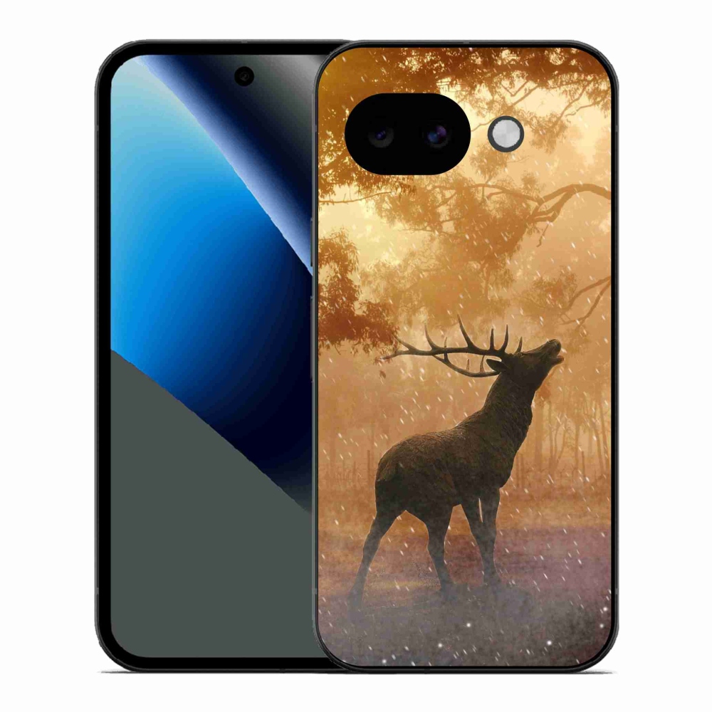 Gelový kryt mmCase na Google Pixel 10a - jelen v říji