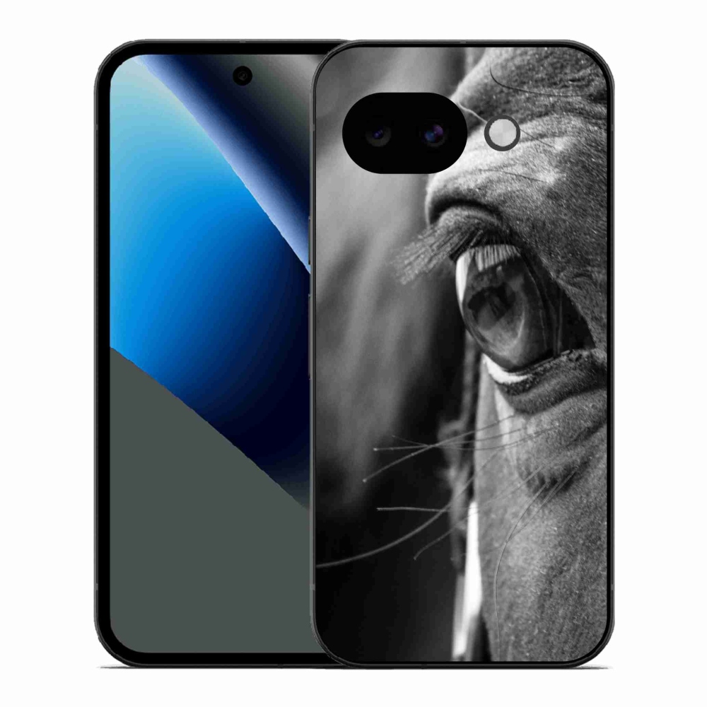 Gelový kryt mmCase na Google Pixel 10a - koňský pohled