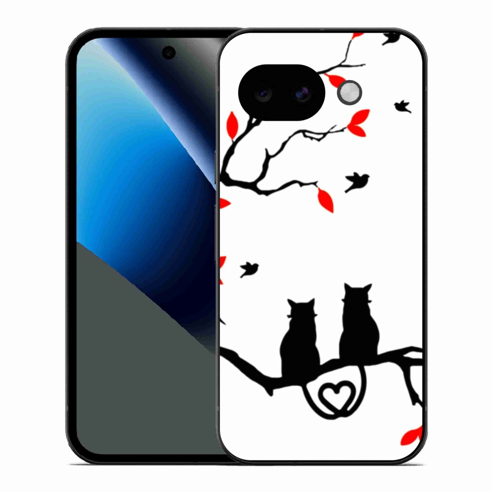Gelový kryt mmCase na Google Pixel 10a - kočičí láska