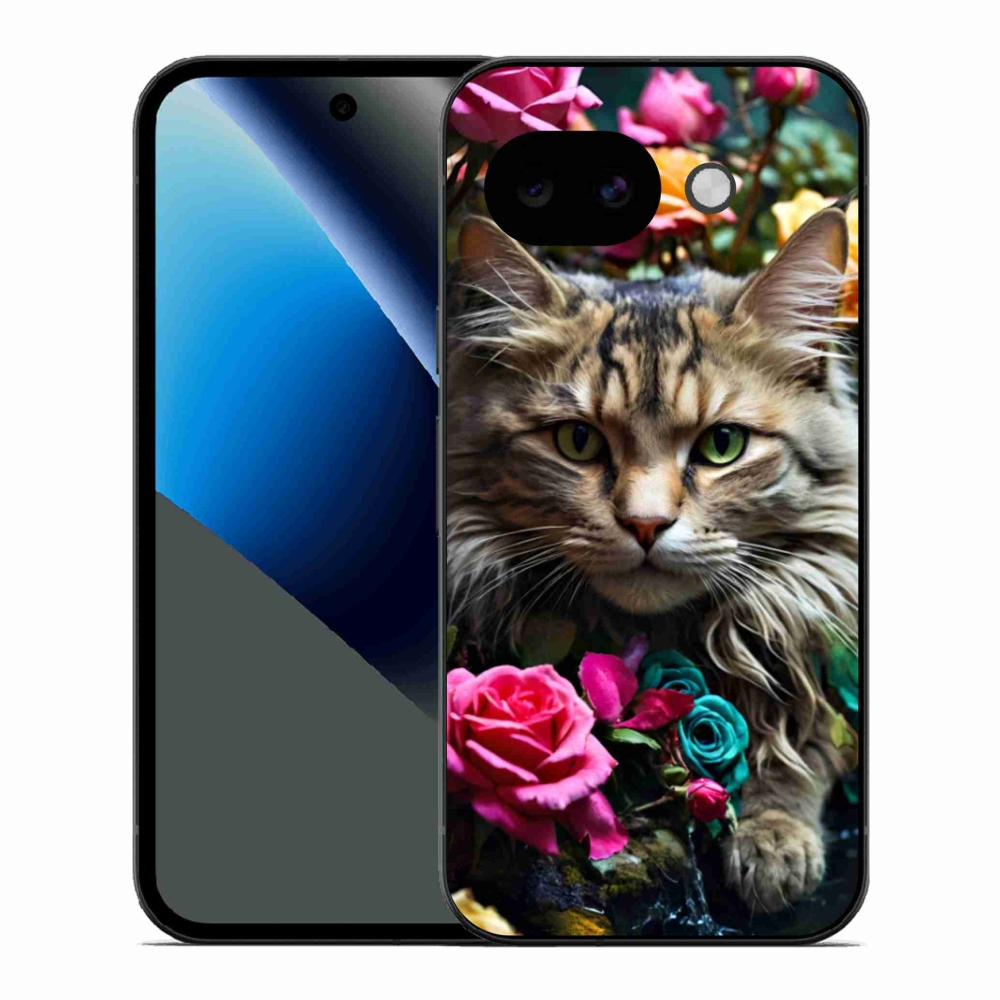 Gelový kryt mmCase na Google Pixel 10a - kočíčí pohled 2