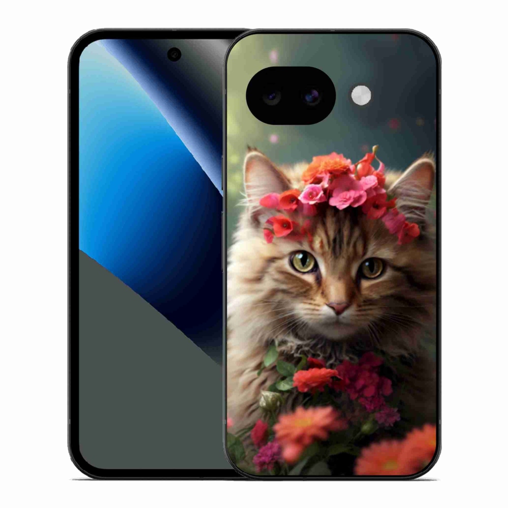 Gelový kryt mmCase na Google Pixel 10a - kočíčí princezna