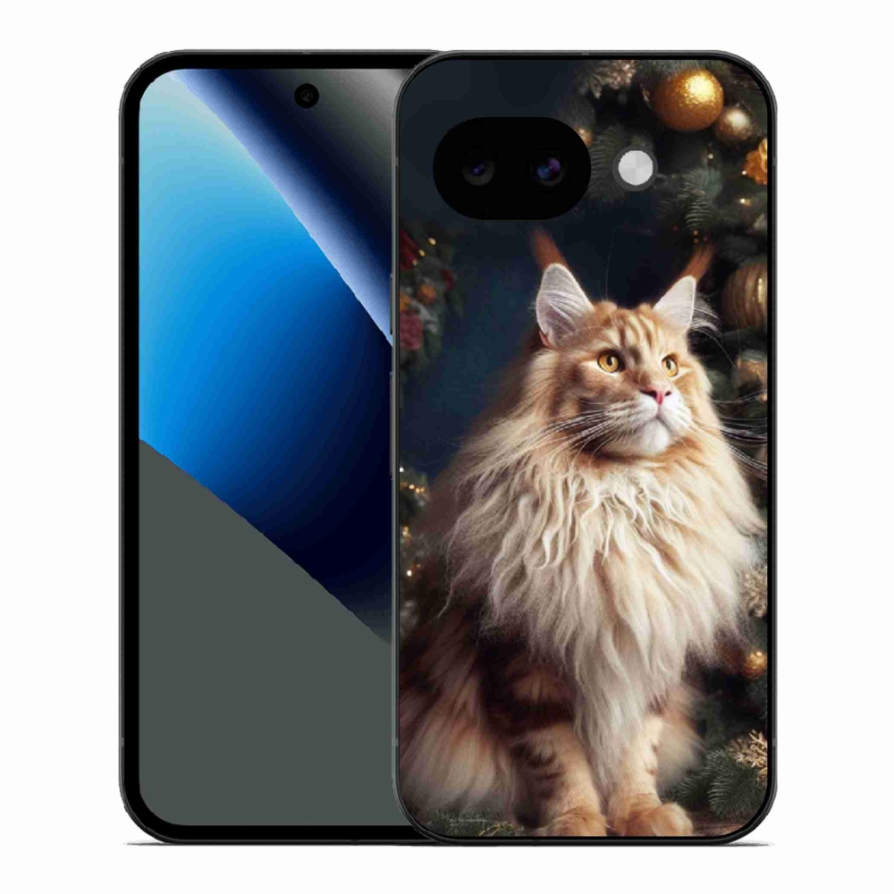 Gelový kryt mmCase na Google Pixel 10a - kočka u stromku