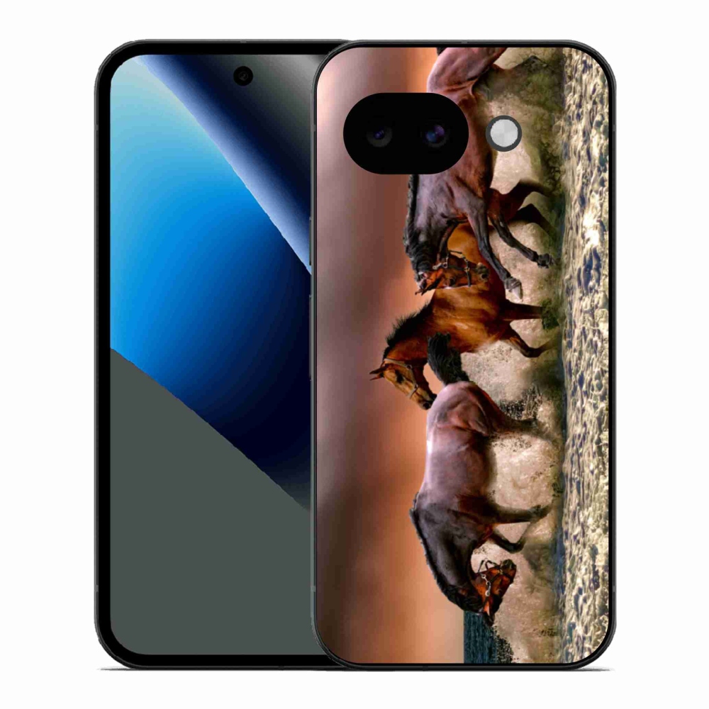 Gelový kryt mmCase na Google Pixel 10a - koně 1