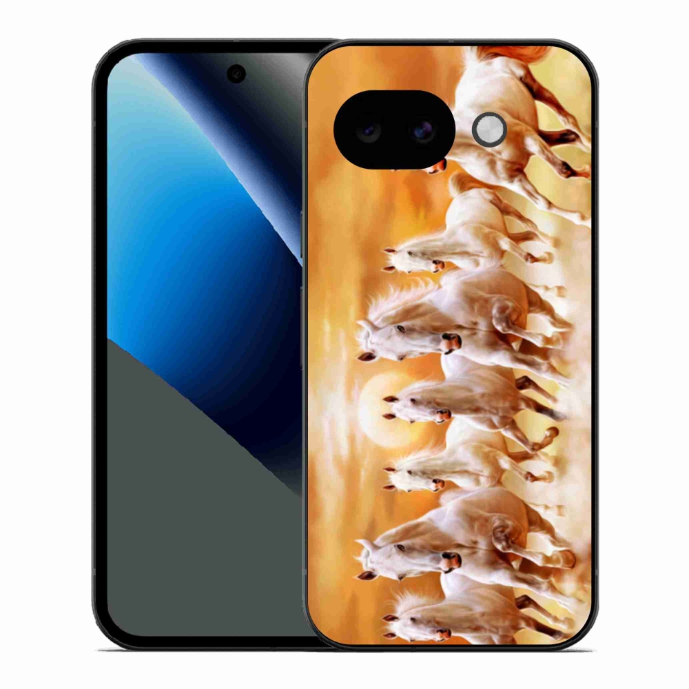 Gelový kryt mmCase na Google Pixel 10a - koně 2