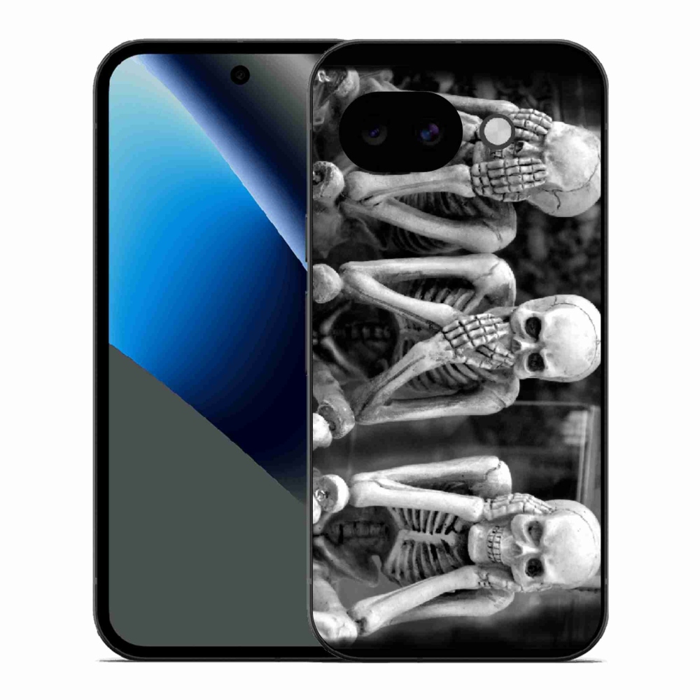 Gelový kryt mmCase na Google Pixel 10a - kostlivci