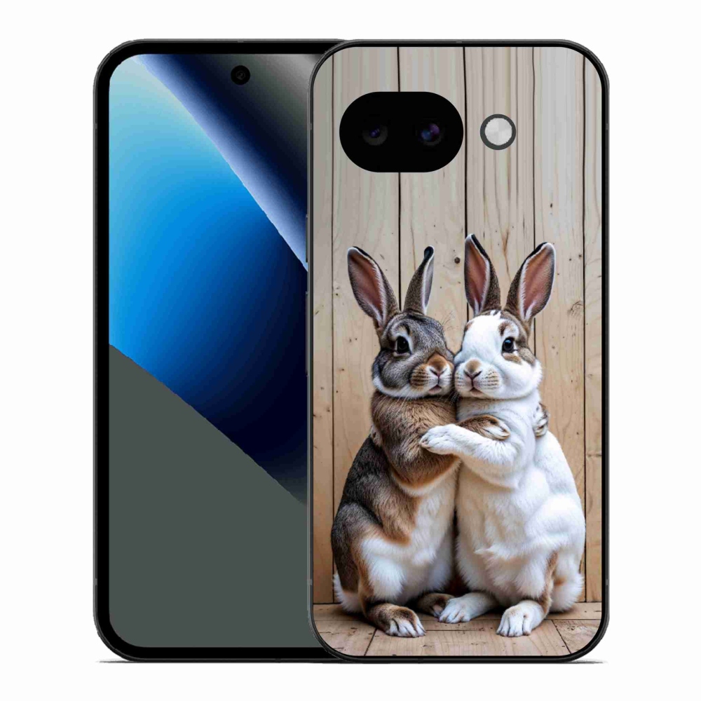 Gelový kryt mmCase na Google Pixel 10a - králičí pár