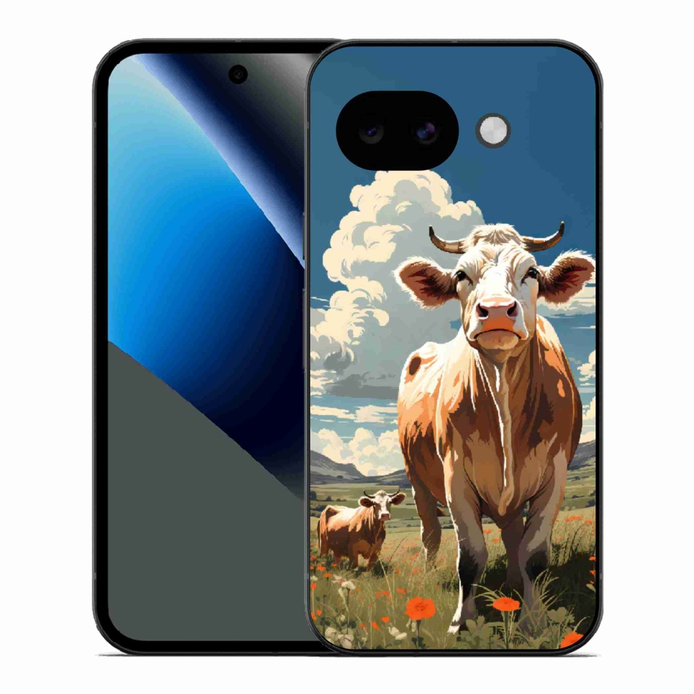Gelový kryt mmCase na Google Pixel 10a - krávy na louce
