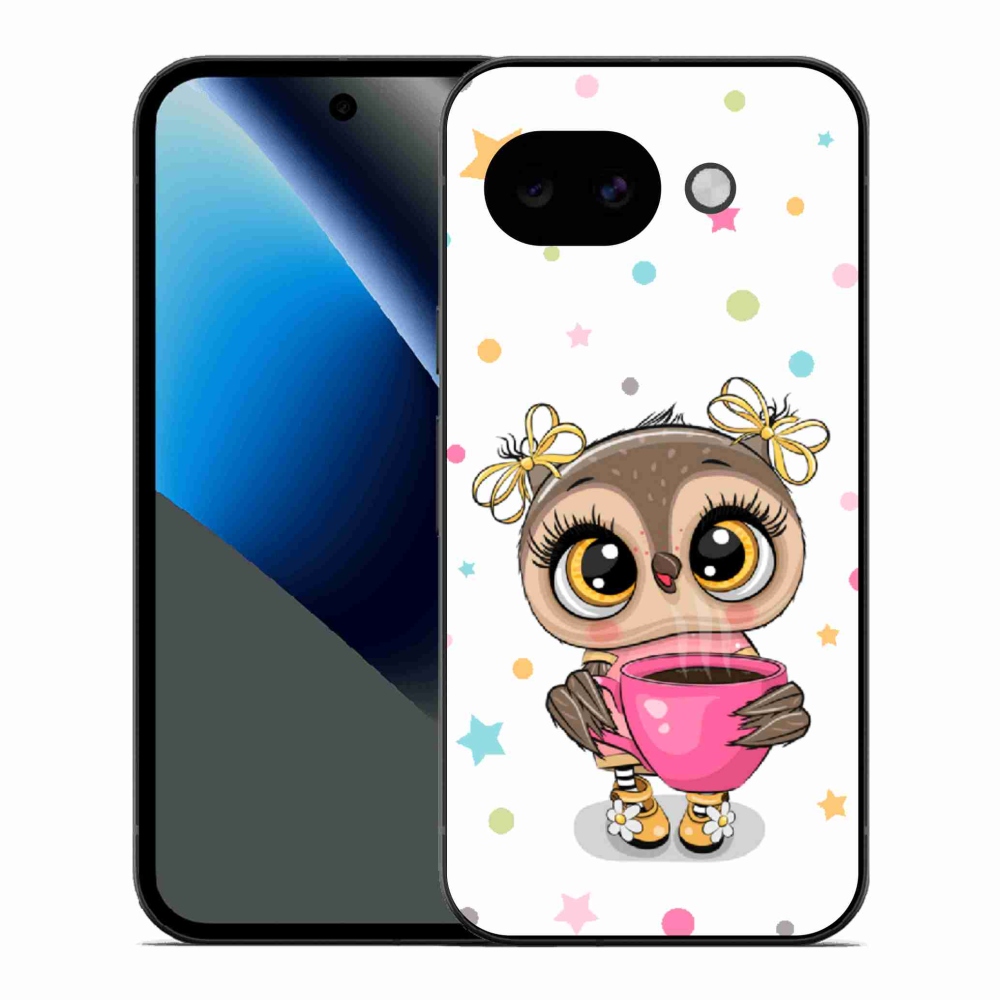 Gelový kryt mmCase na Google Pixel 10a - kreslená sovička