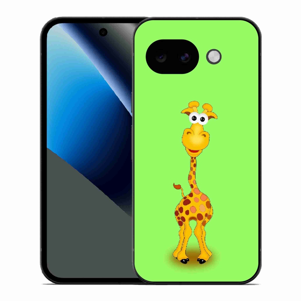 Gelový kryt mmCase na Google Pixel 10a - kreslená žirafa