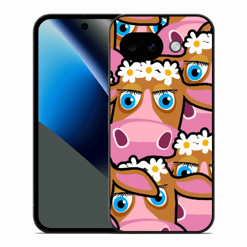 Gelový kryt mmCase na Google Pixel 10a - kreslené kravičky