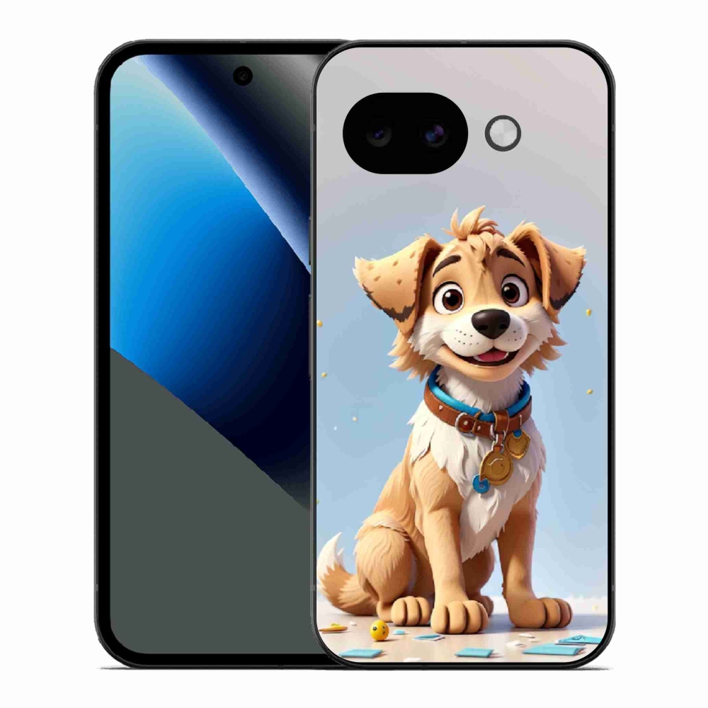 Gelový kryt mmCase na Google Pixel 10a - kreslené štěně