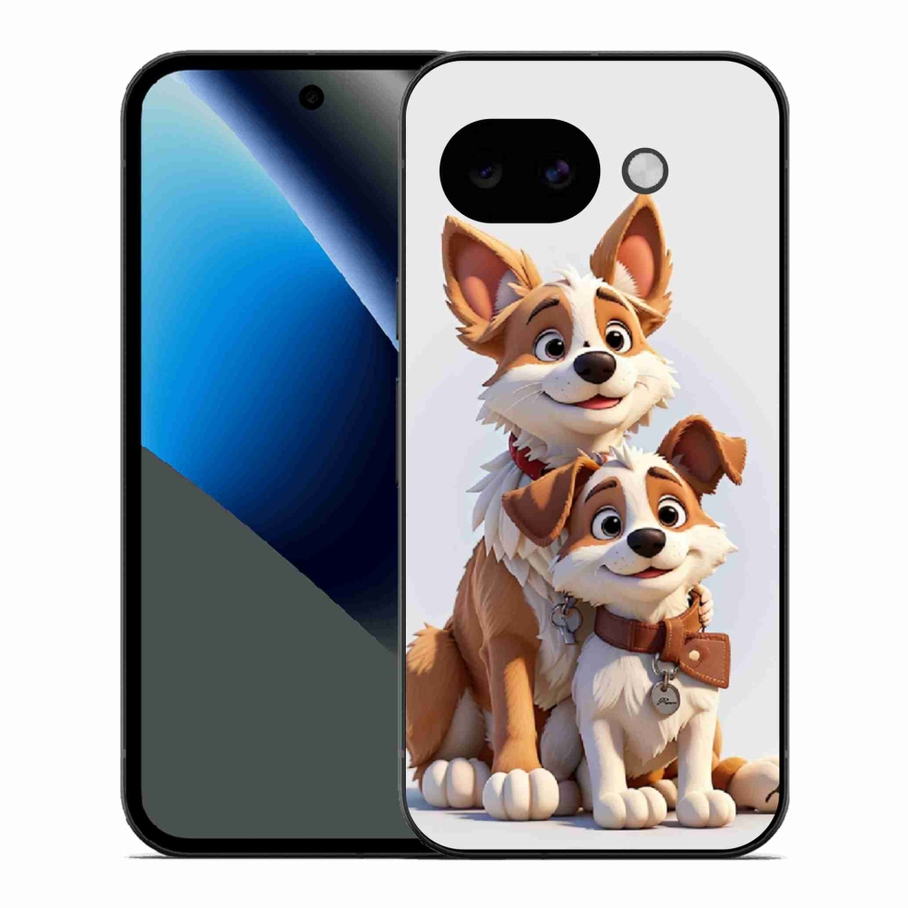 Gelový kryt mmCase na Google Pixel 10a - kreslení psi