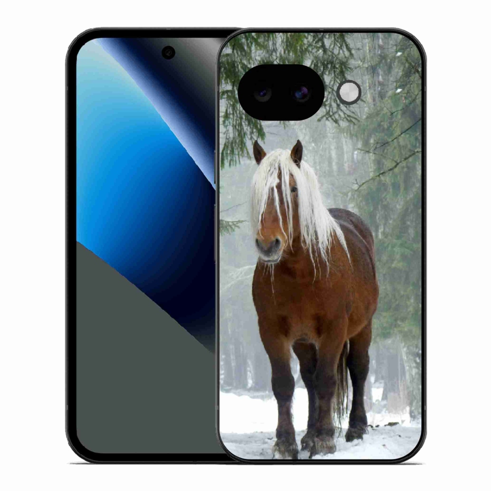 Gelový kryt mmCase na Google Pixel 10a - kůň v lese