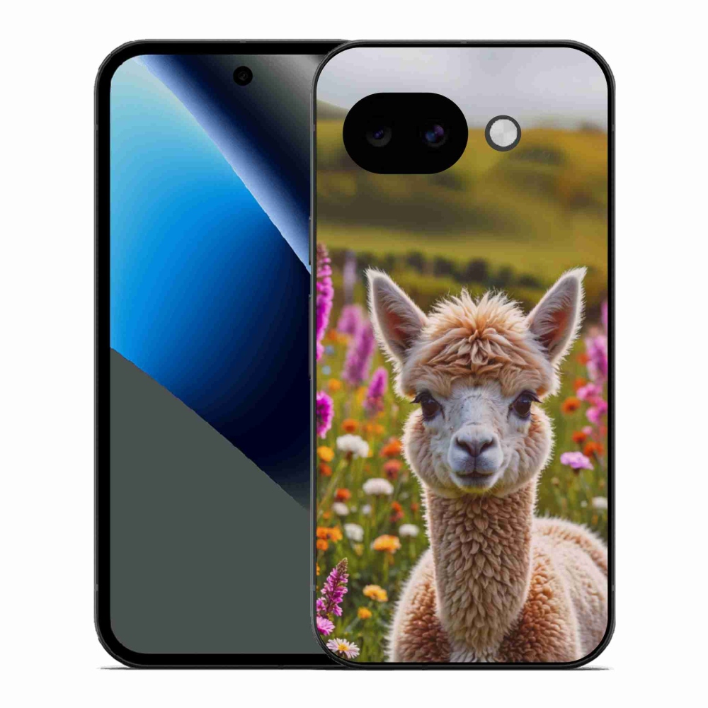 Gelový kryt mmCase na Google Pixel 10a - lama na louce