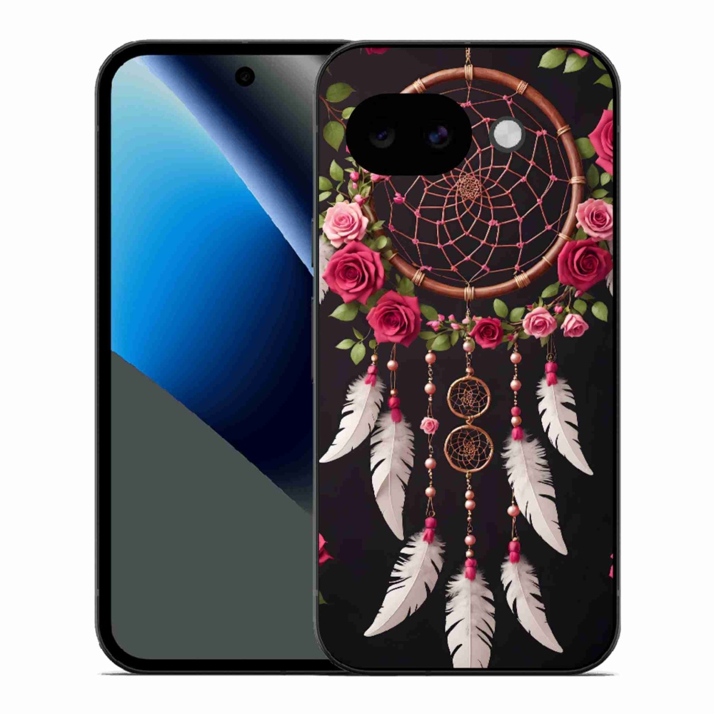 Gelový kryt mmCase na Google Pixel 10a - lapač snů s růžemi