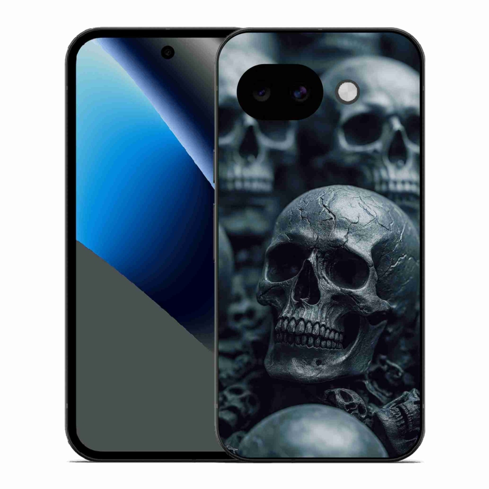 Gelový kryt mmCase na Google Pixel 10a - lebka 2