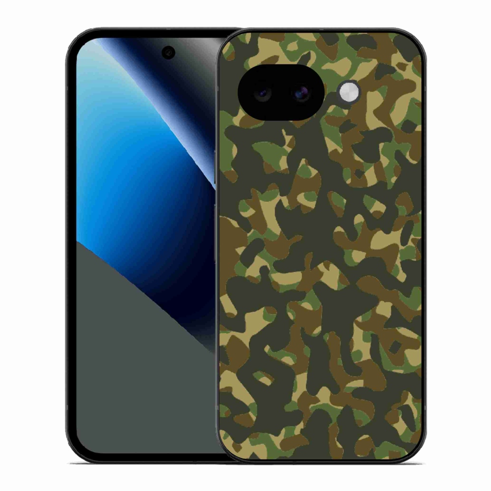 Gelový kryt mmCase na Google Pixel 10a - maskáčový vzor 1