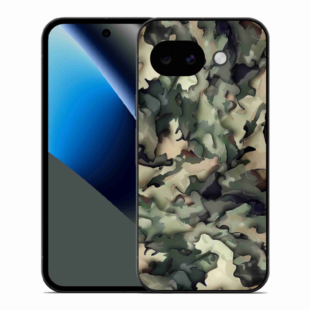 Gelový kryt mmCase na Google Pixel 10a - maskáčový vzor 9