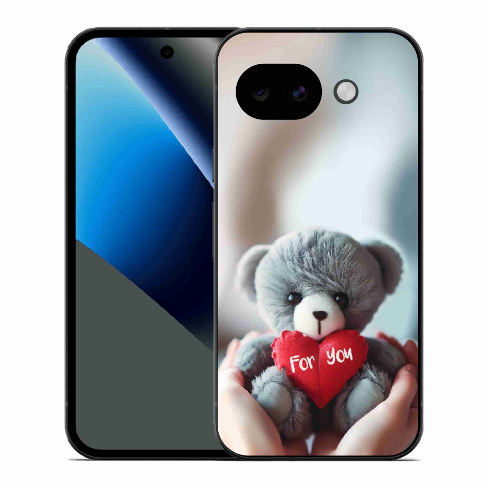 Gelový kryt mmCase na Google Pixel 10a - medvídek pro zamilované